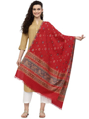 Booti Paisely Woven Design Polywool Stole