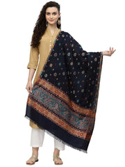 Booti Paisely Woven Design Polywool Stole