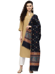 Booti Paisely Woven Design Polywool Stole