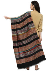 Spatial Striped Polywool Stole
