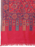 Lush Floral Woven Design Polywool Stole