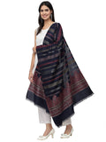 Spatial Striped Lurex & Polywool Stole