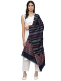 Spatial Striped Lurex & Polywool Stole