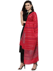 Spatial Striped Lurex & Polywool Stole