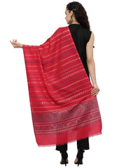 Spatial Striped Lurex & Polywool Stole