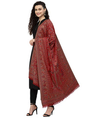 Paisely Woven Design Polywool Stole