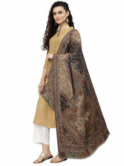 Paisely Woven Design Polywool Stole