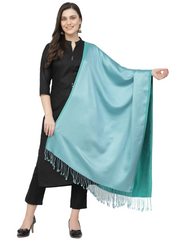 Spatial Solid Reversable Silk Stole
