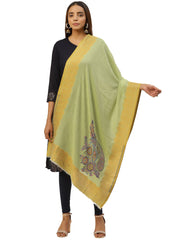 Paisley & Botanical Wool Shawl