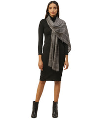 Checkered Acrylic Wool Stole