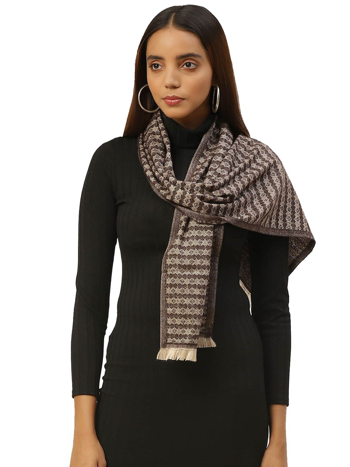 Self Design Acrylic Wool Scarf