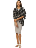 Checkered Acrylic Wool Stole