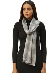 Checkered Acrylic Wool Stole