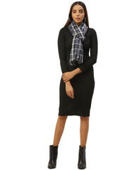 Checkered Acrylic Wool Stole